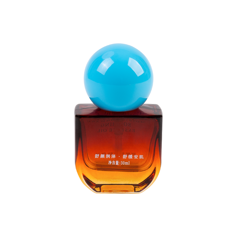 Sticlă de sticlă de chihlimbar de 30 ml cu capac ABS albastru Sky