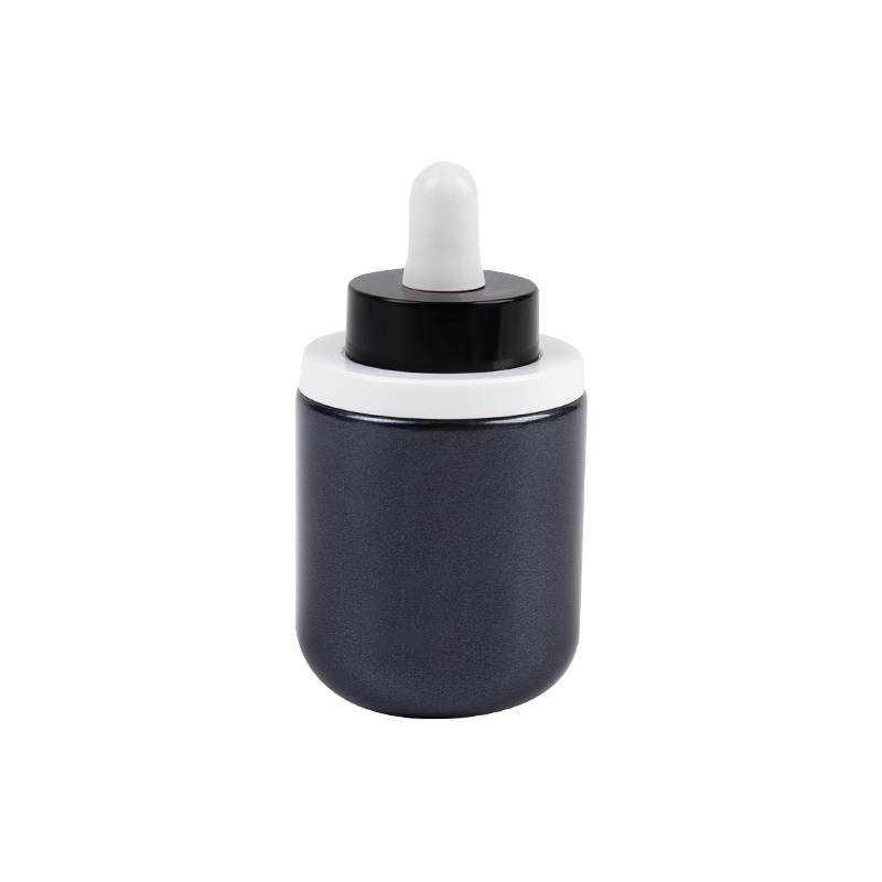 Sticlă de picătură de sticlă neagră de 30 ml cu capac ABS