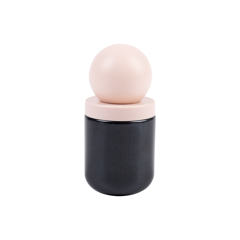 Sticlă cosmetică din sticlă mat de 30 ml cu șapcă sferică moale