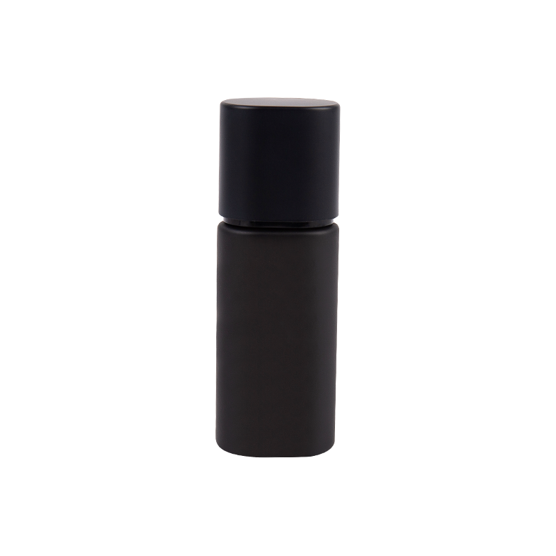 30 ml tub de sticlă cosmetic negru pur
