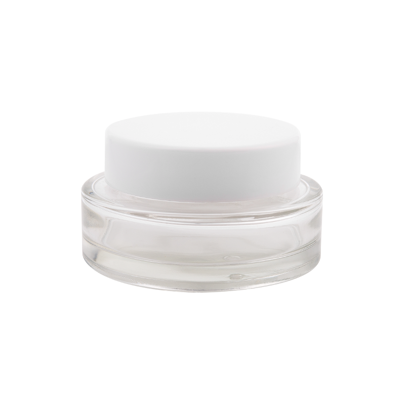 Capacitate de 50g borcan cu cremă de sticlă înghețată elegant