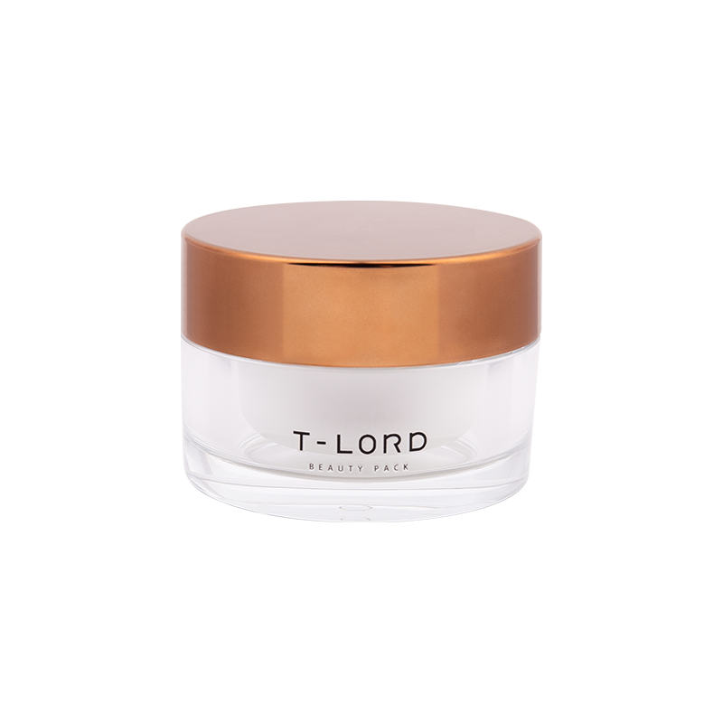 Capacitate de 30g Eleganță Gold PMMA Cosmetic Jar