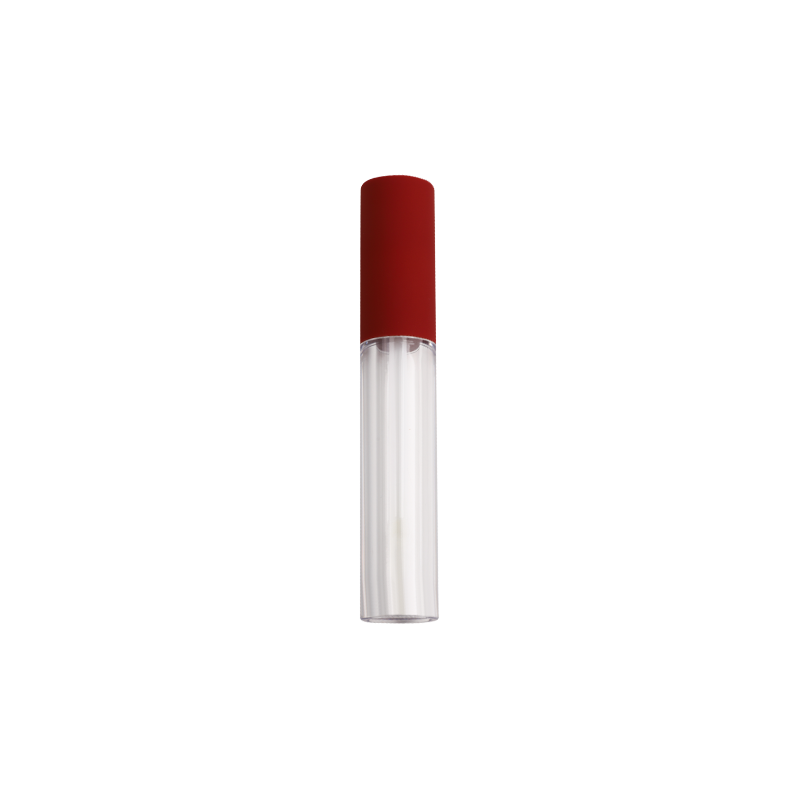4,5 ml capac roșu rotund transparent tub de ruj